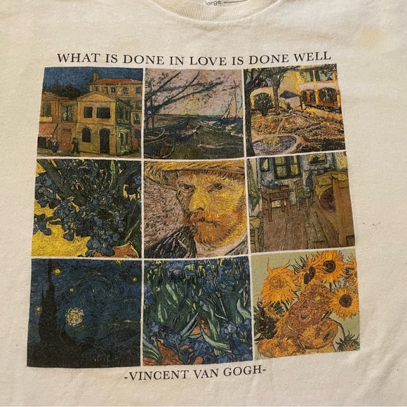 Vincent Van Gogh cropped t-shirt - Picture 2 of 5